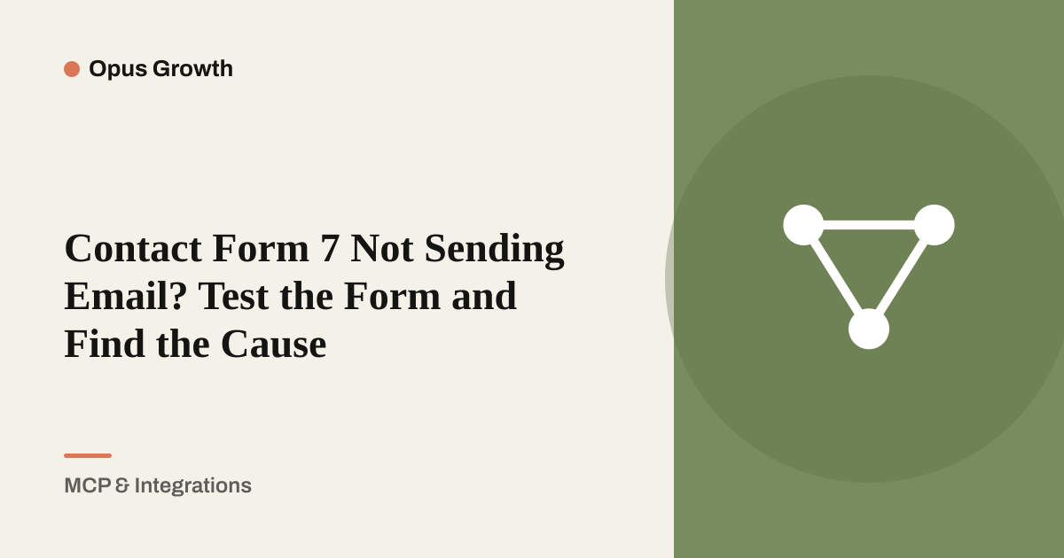 Contact Form 7 Not Sending Email? Test the Form and Find the Cause