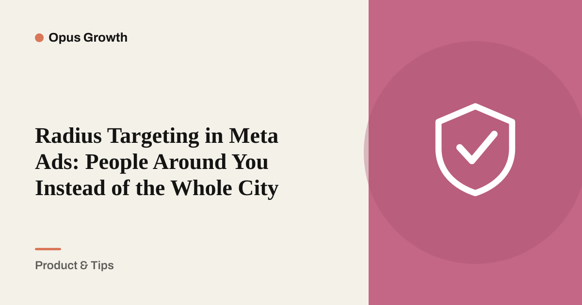 Radius Targeting in Meta Ads: People Around You Instead of the Whole City