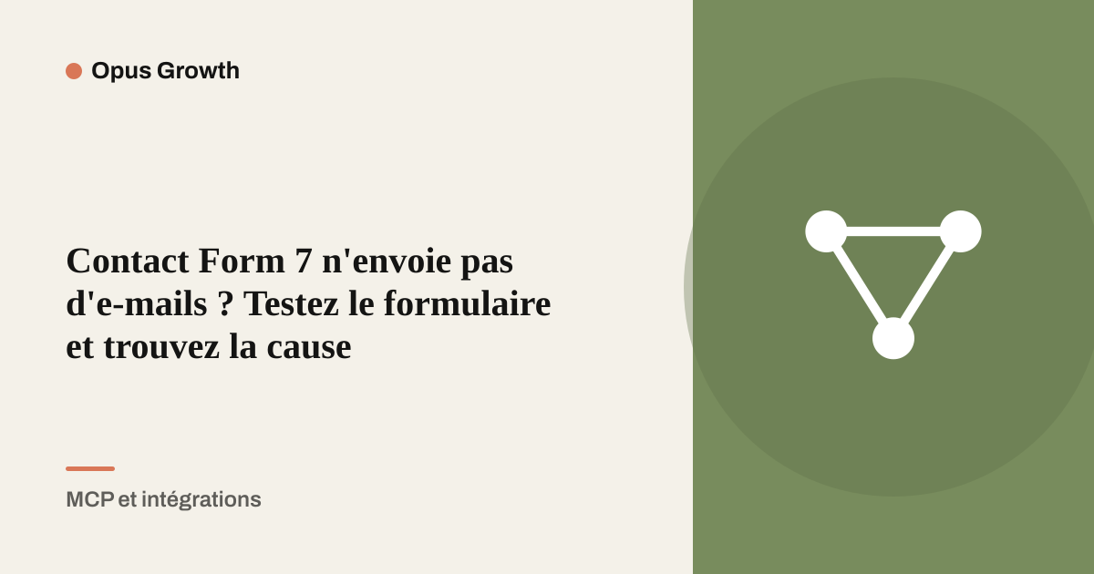 Contact Form 7 n'envoie pas d'e-mails ? Testez le formulaire et trouvez la cause