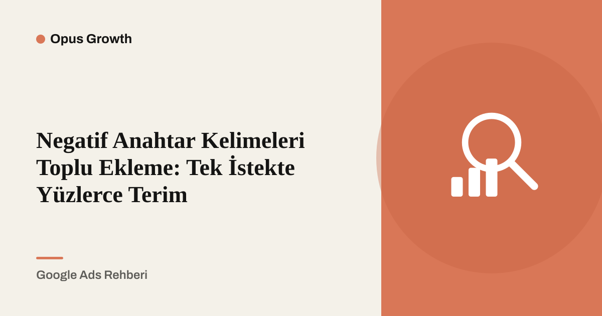 Negative Keywords in Google Ads per Massenimport: Hunderte Begriffe in einer Anfrage