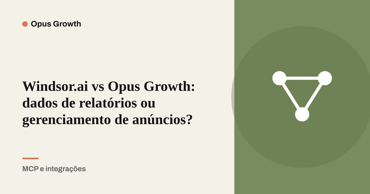 Windsor.ai vs Opus Growth: dados de relatórios ou gerenciamento de anúncios?