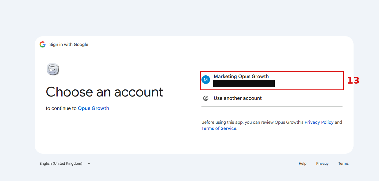 Adım 9: Google hesabınızı seçin